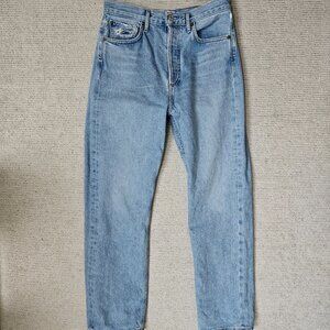 AGOLDE 90's Mid Rise Loose Fit Jeans in Snapshot - Blue Size 27 Style A069D-1141